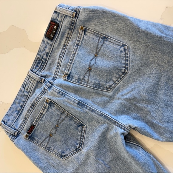 Vintage 90s Y2K Mudd Women’s Jeans Size 11 Light Wash Flare Casual Lace Detail - Picture 10 of 16